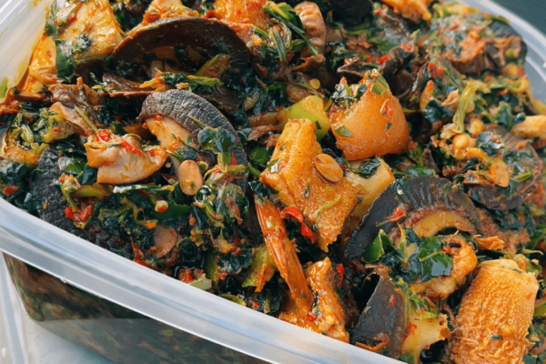 Customized Eforiro with chopped assorted meat and snai