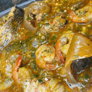 Seafood Okro with PONMO