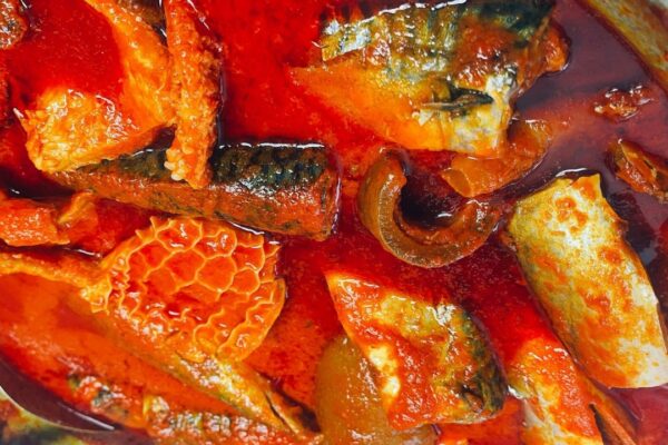 IMOYO (Mackerel Fish, Shaki and Ponmo) Buka Style