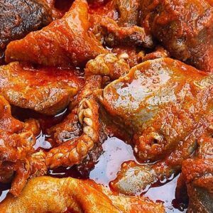 Goat Meat and it's assorted buka stew (half pan)