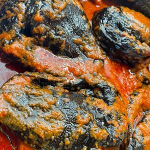 Smoked catfish buka stew