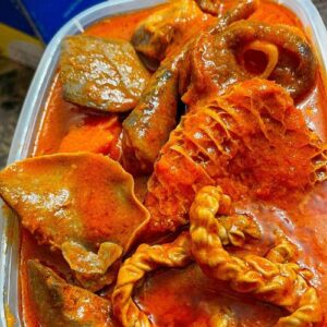OBE INU ERAN (goat meat and stomach)