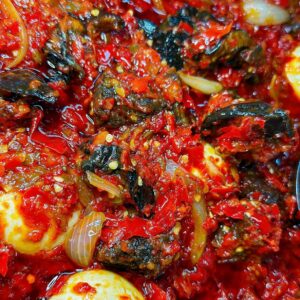 RICE SAUCE with Fried Beef and Snail
