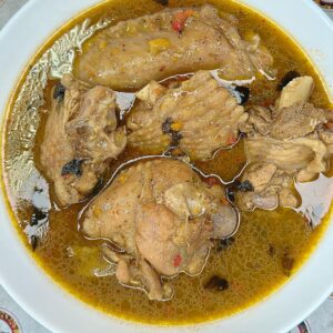 Turkey wings pepper soup