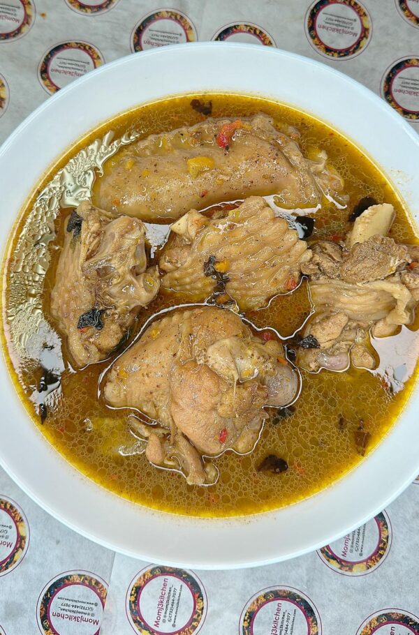 Turkey wings pepper soup